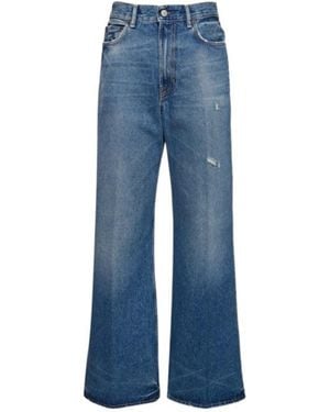 Acne Studios Wide-Leg Jeans With Details - Blue