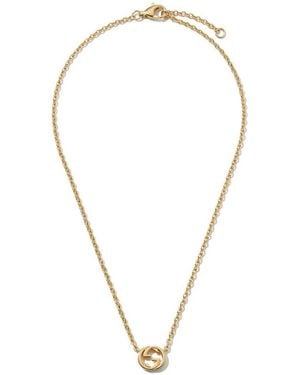 Gucci Interlocking 18K Pendant Necklace - Multicolor