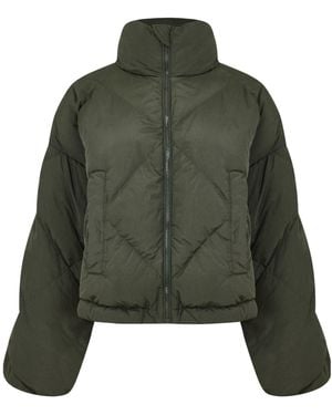 Weekend by Maxmara Trendy And Simple Cotton-Padded Clothes - Green