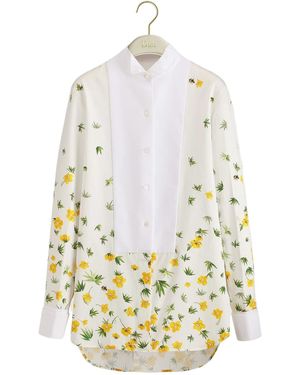 Dior Blouse With Plastron - White
