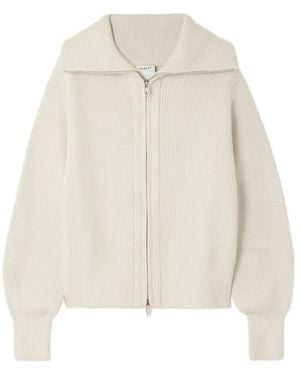 Varley High-Neck Cardigan - White