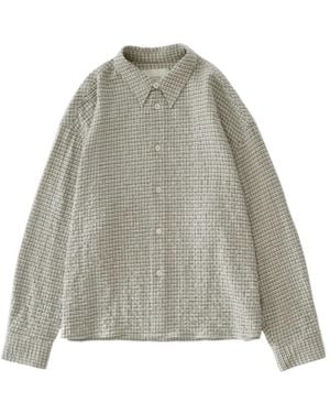 Studio Nicholson Plaid Shirt - Gray