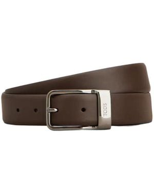Tod's Metal Buckle Belt - Brown