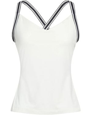 Tory Burch Stretchy Fabric Top - White