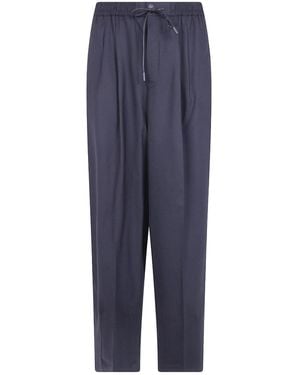 PT01 Pleated Casual Trousers - Blue
