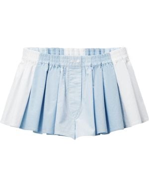 Alexander Wang Pleated Boxer Short Clothing - Blue