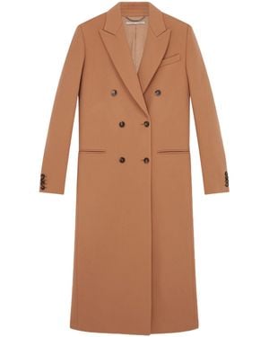 Stella McCartney Double-Breasted Longline Coat - Brown