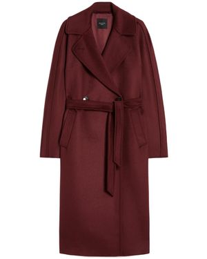 Weekend by Maxmara Virgin Wool Wrap Coat - Red