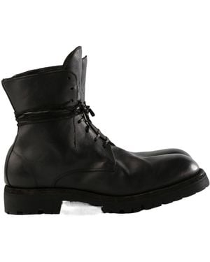 Guidi Lace-Up Boots - Black