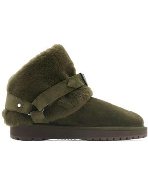 Burberry Chubby Buckle-Detailed Boots - Green