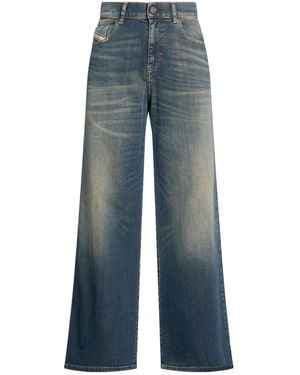DIESEL High-Waisted Flared Jeans - Blue