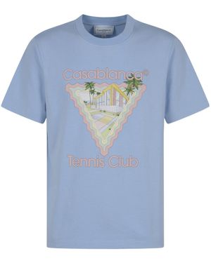 Blue CASABLANCA T-shirts for Men | Lyst