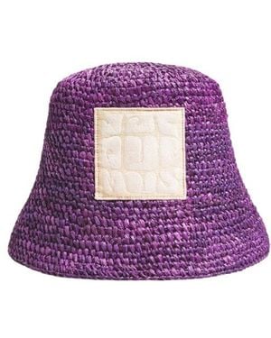 Jacquemus Le Bob Ficiu Bucket Hat - Purple