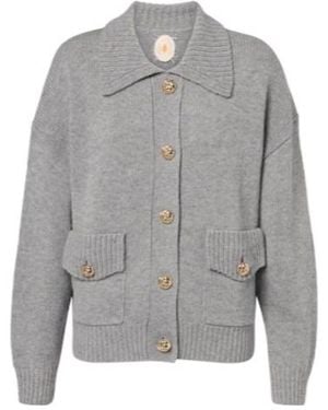 Jardin Des Orangers Wool And Cashmere Cardigan - Gray