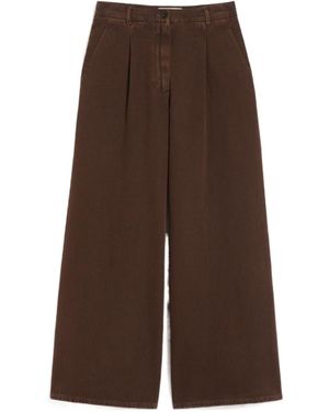 Weekend by Maxmara Nanda Wide Leg Pants - Brown