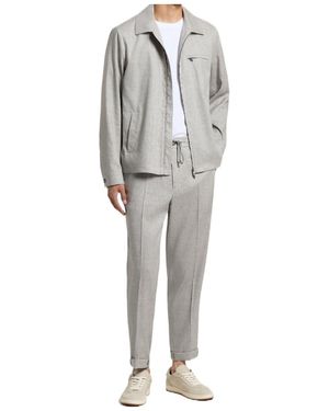 Peserico Drawstring Cuffed Trousers - Grey