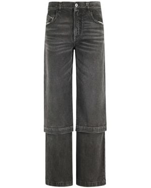The Attico The Wide-Leg Trousers - Grey