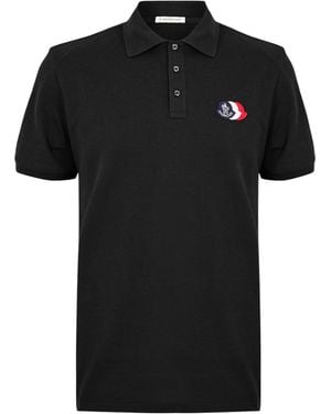 Moncler Short Sleeve Polo Shirt - Black
