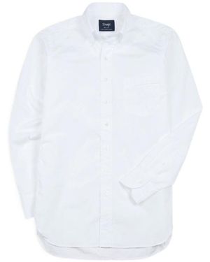 Drake's Cotton Button Shirt - White