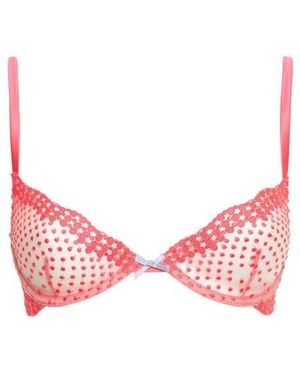 Fleur du Mal Dotty Demi Bra - Pink