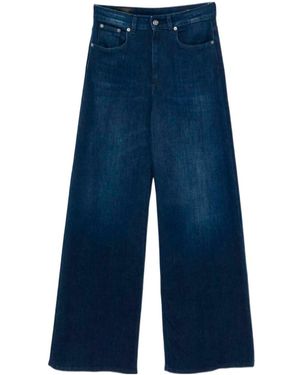 Dondup Beatrix Wide-Leg Jeans - Blue