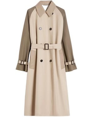 Weekend by Maxmara Reversible Water-Repellent Gabardine Trench Coat - Natural
