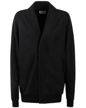 Mordecai V-Neck Casual Jacket - Black