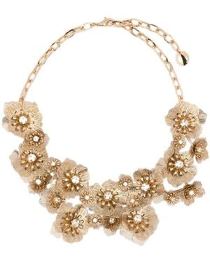 Carolina Herrera Floral-Patterned Necklace - Metallic