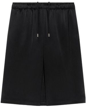 Courreges Back-Panel Shorts - Black