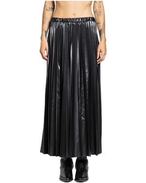 Junya Watanabe Pleated Maxi Skirt - Black