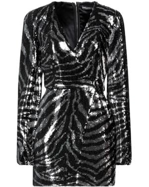 Dolce & Gabbana Color-Block Sequin Dress - Black
