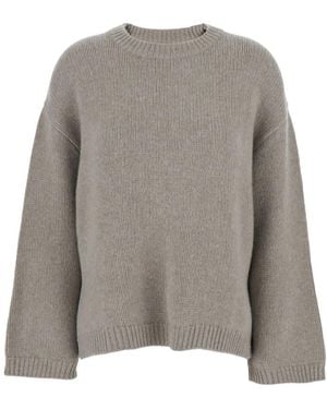 Soft Goat Long-Sleeved Knitwear - Gray