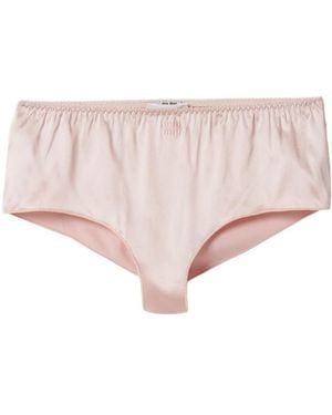 Miu Miu Satin Panty - Pink