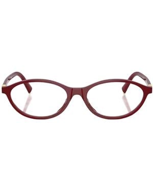 Miu Miu Eyewear Oval Frame Glasses - Multicolor