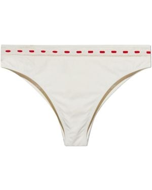 Posse Low-Rise Bikini Bottoms - White