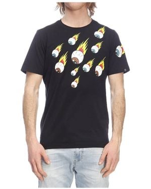 ★HYDROGEN★LOGO MESH SHORT SLEEVE T-SHIRTS Hydrogen T-shirt With Round Neck And Short Sleeves In White