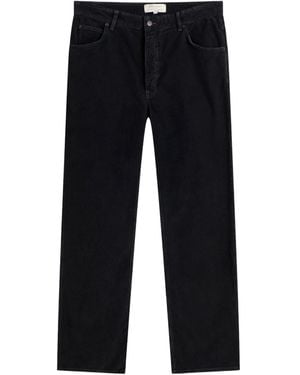 Studio Nicholson Woodstock Belt Loop Casual Trousers - Blue
