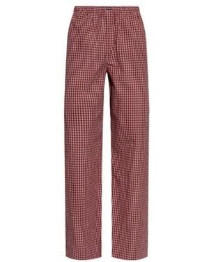Vetements Checked Wide-Leg Trousers - Red
