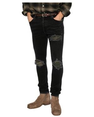 Amiri Distressed Pocket Jeans - Black