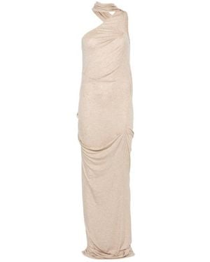 Entire studios Draped Halterneck Maxi Dress - White