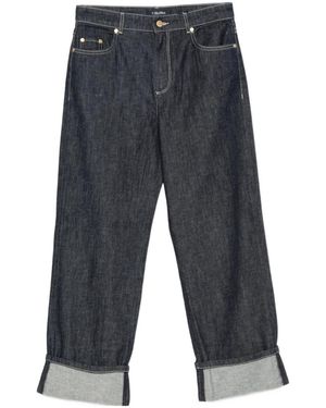Max Mara Poggio Turn-Up Cuff Jeans - Grey
