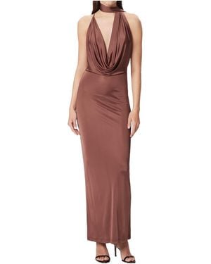 Amazuìn Slit Detail Dress - Red