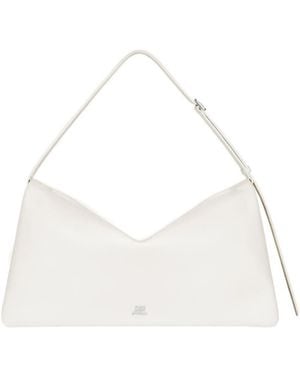 Courreges Logo-Detail Shoulder Bag - Natural