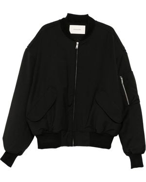 Entire studios Broad Oversized Bomber Jacket - Black