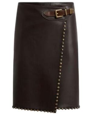 Etro Studded Belted Skirt - Black