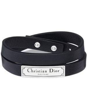 Dior Homme Logo Ingraved Bracelet - Blue