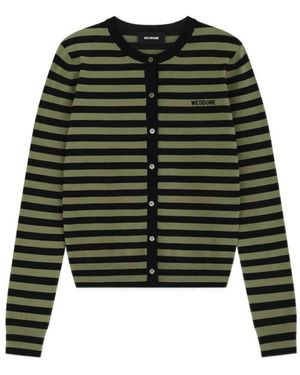 we11done Striped Sweater - Green
