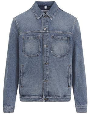 Off-White c/o Virgil Abloh Long-Sleeve Denim Jacket - Blue