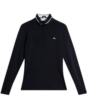 J.Lindeberg Hertta Long Sleeve Polo - Blue