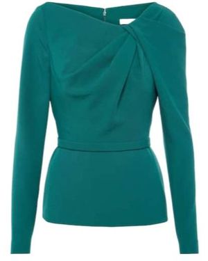 Safiyaa Pleated Detail Top - Green